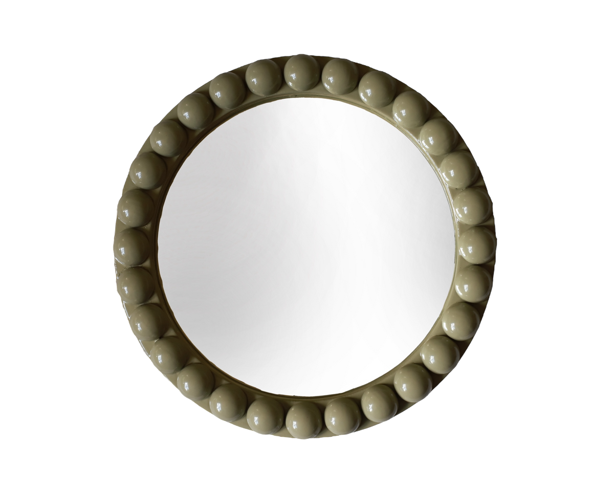 Round Over-Sized Bobbin Mirror