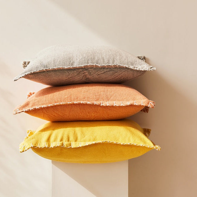 Stone Washed Rasberry Blush Throw Pillow | Cushion Cover