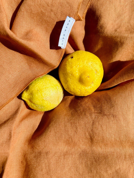 Terracotta linen napkin