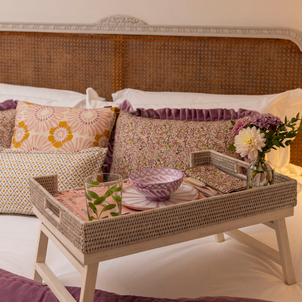Pop floral cushion