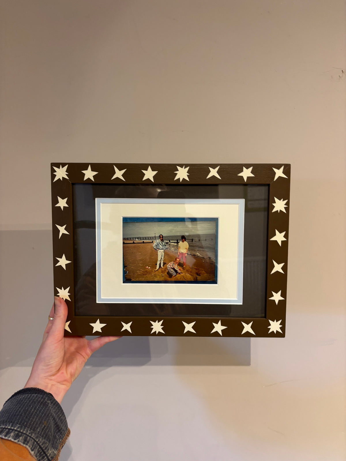 Picture Frame, Brown Wonky Stars