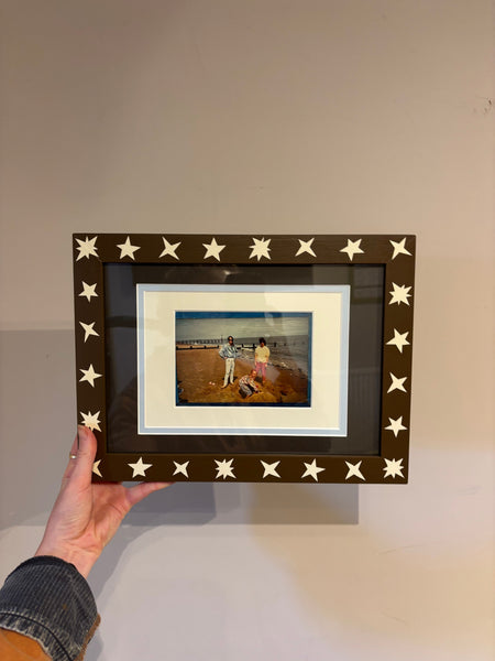 Picture Frame, Brown Wonky Stars
