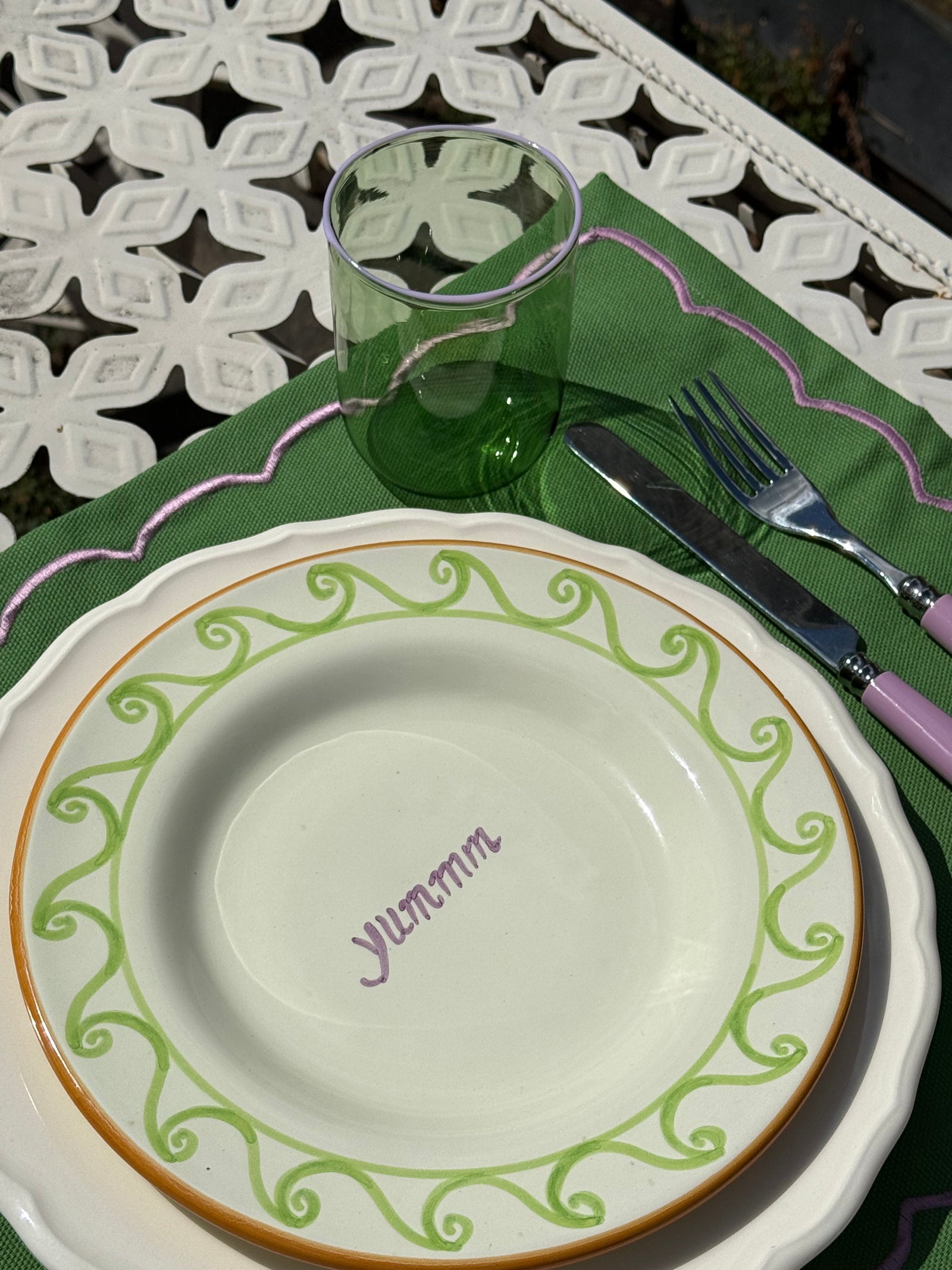 The Daphne Murano Tumbler in Green, Set of Four