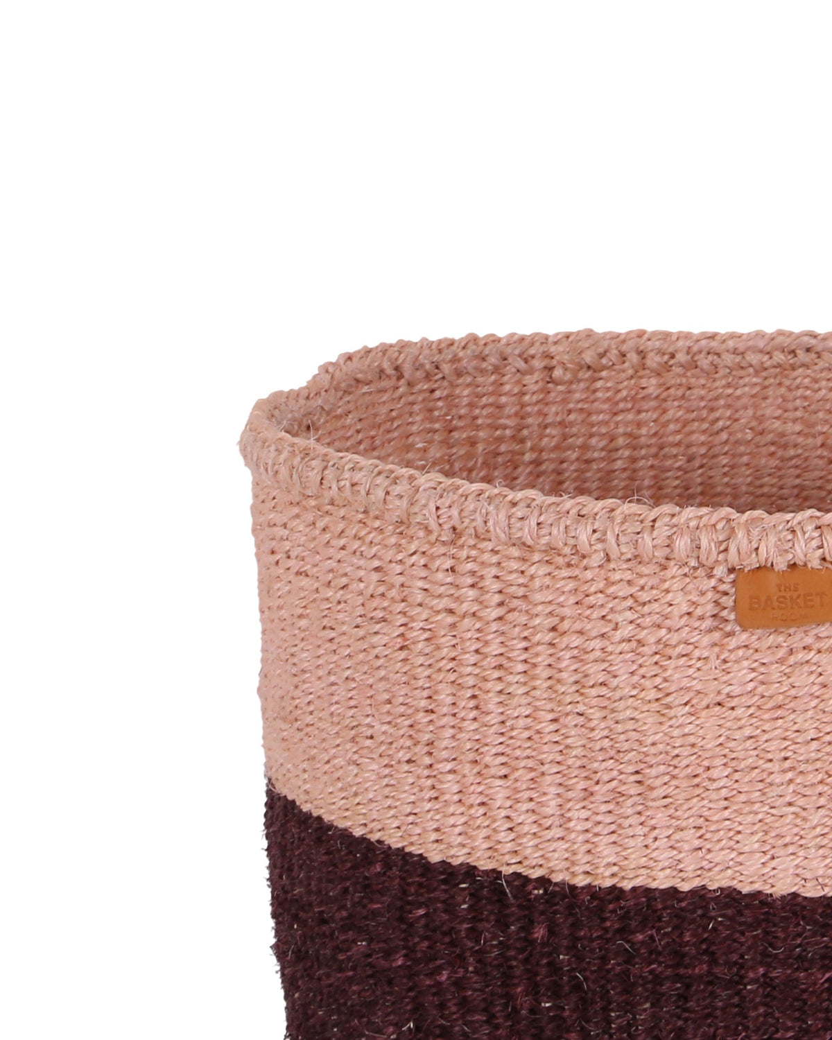 Salsa: Bordeaux and Pink Colour Block Woven Basket