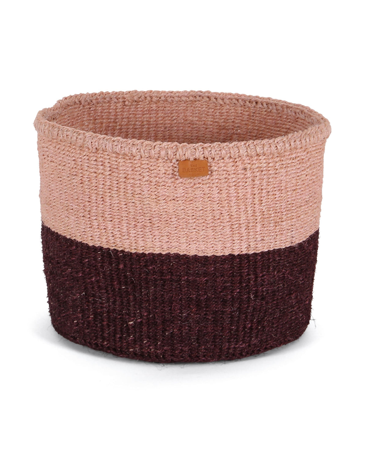 Salsa: Bordeaux and Pink Colour Block Woven Basket