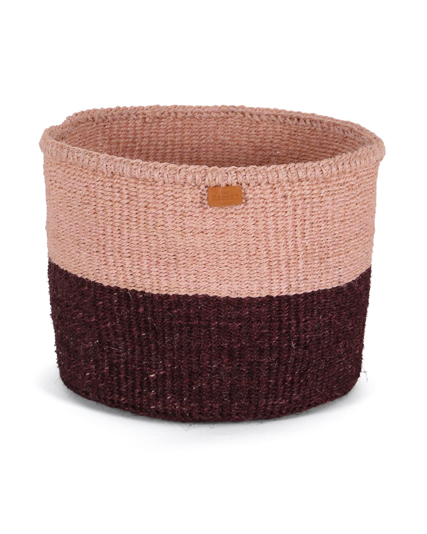 Salsa: Bordeaux and Pink Colour Block Woven Basket