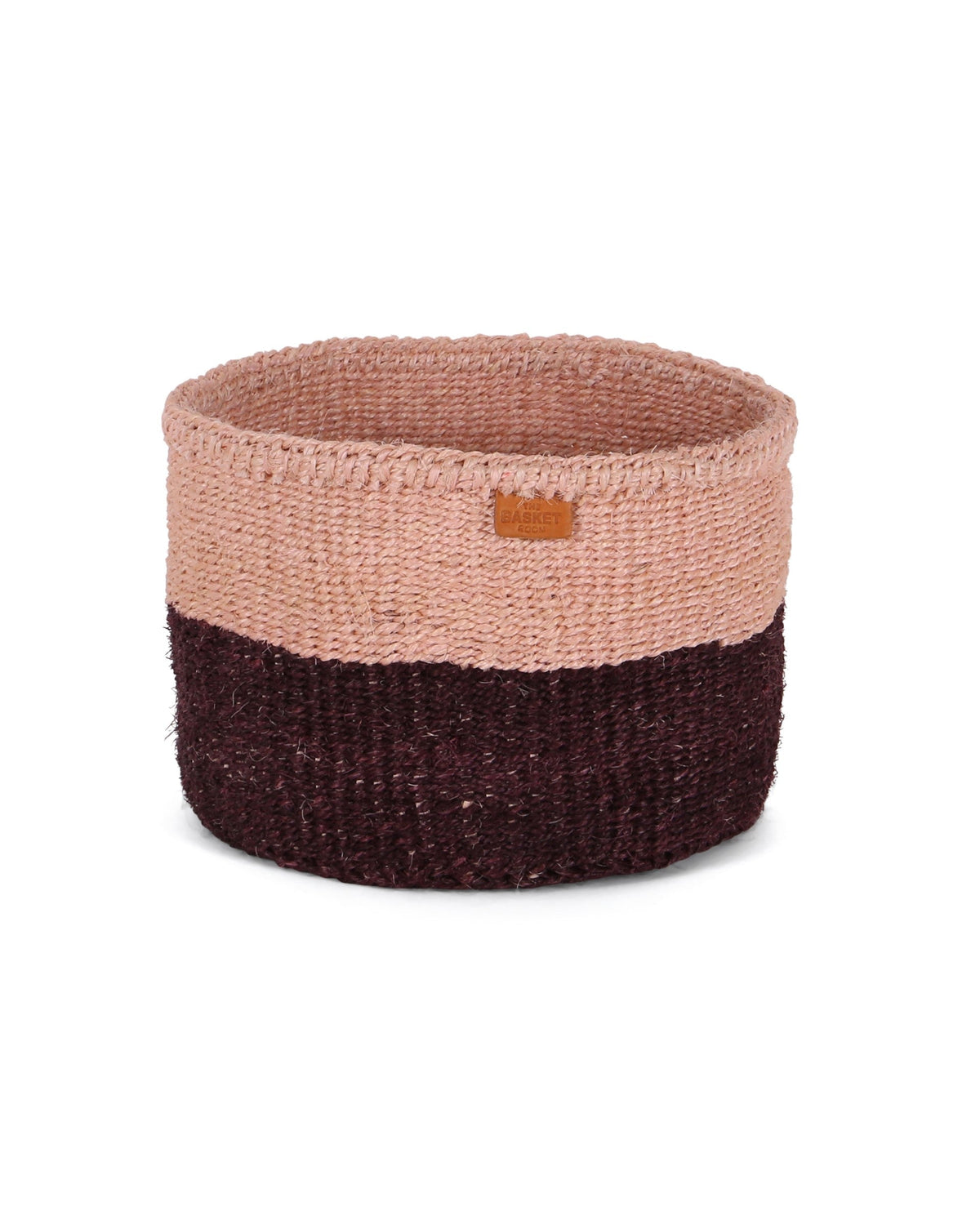 Salsa: Bordeaux and Pink Colour Block Woven Basket