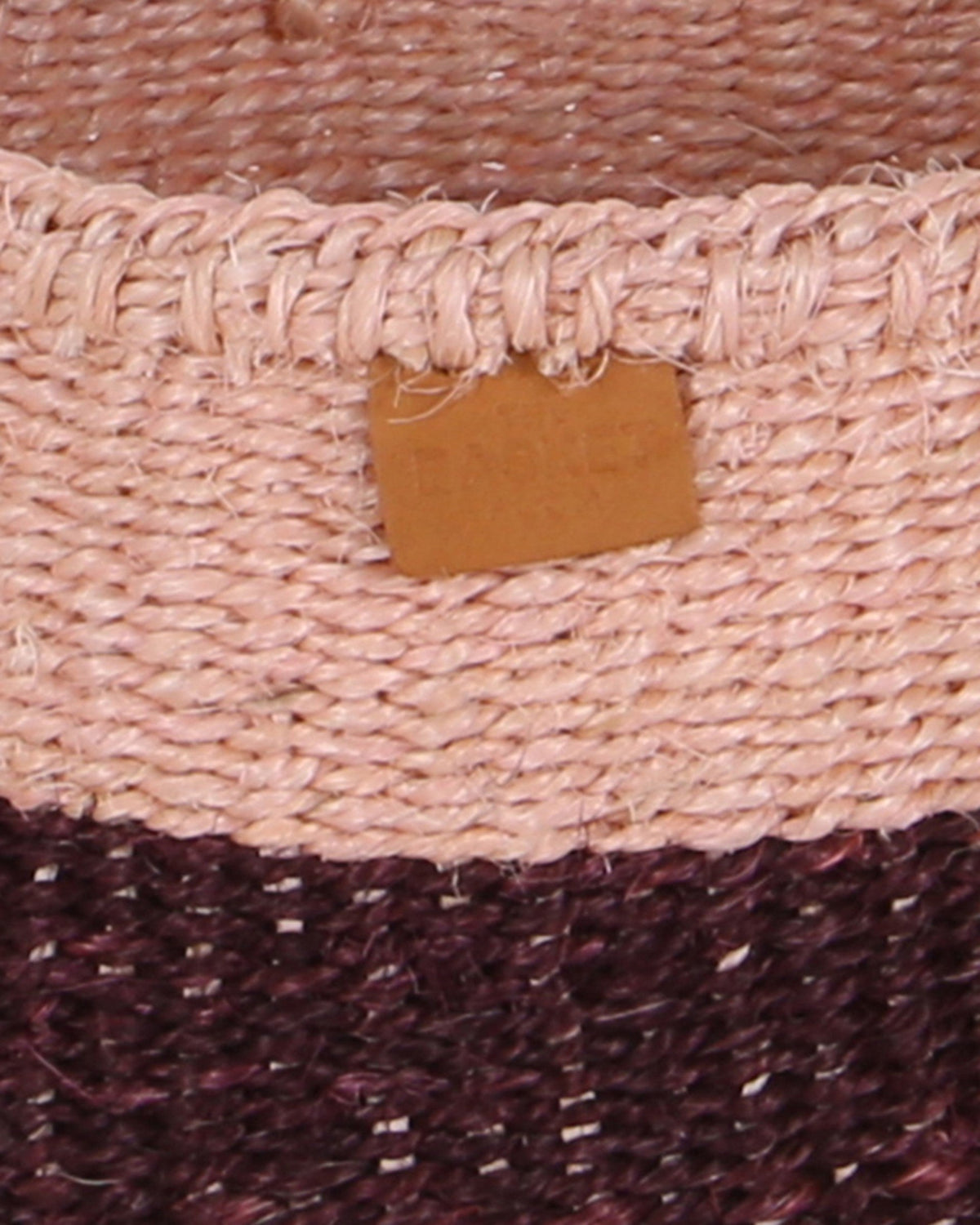 Salsa: Bordeaux and Pink Colour Block Woven Basket