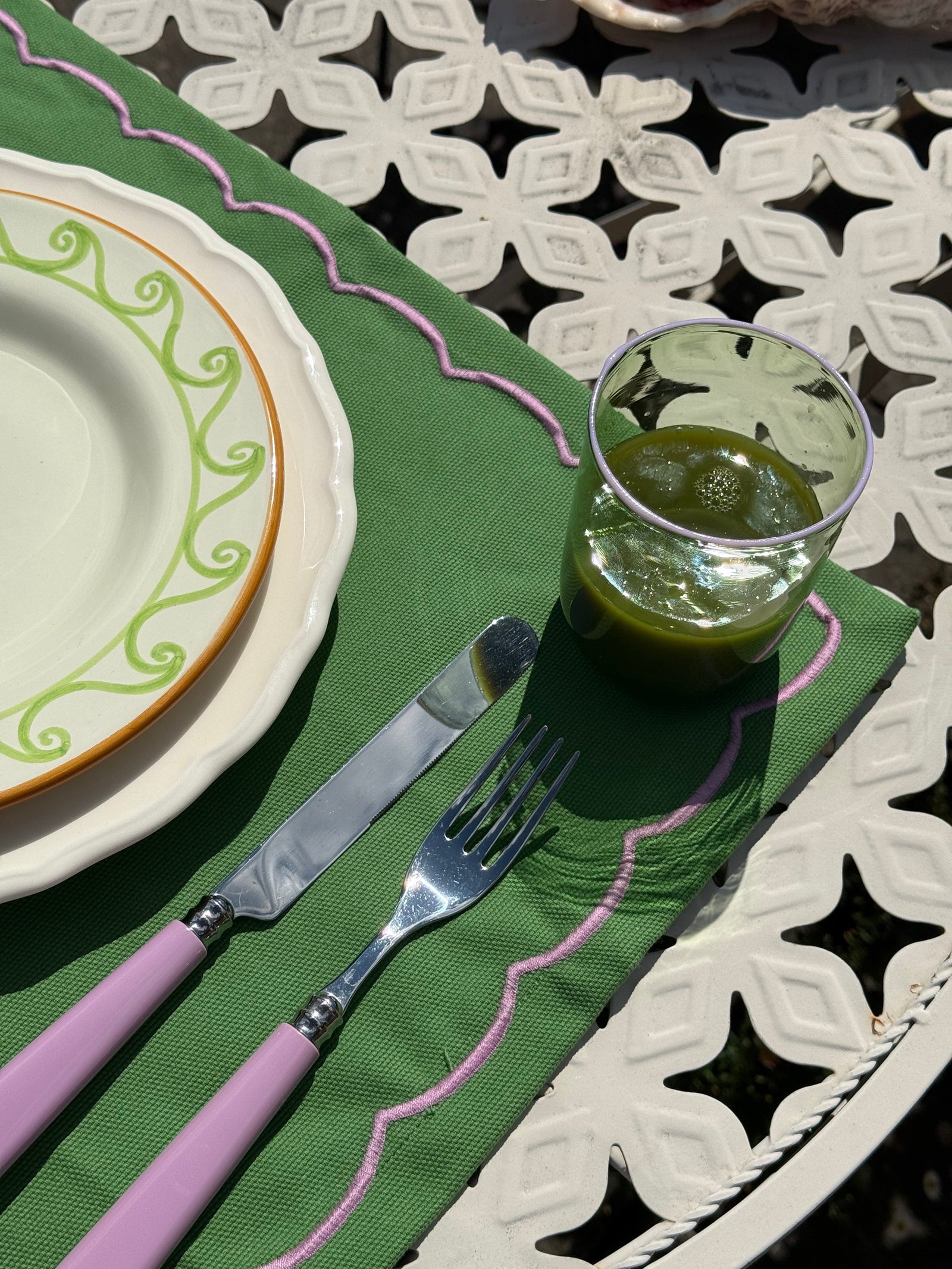 The Daphne Murano Tumbler in Green, Set of Four
