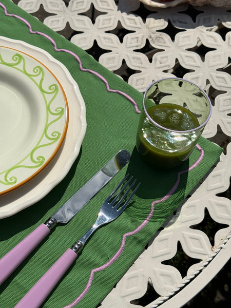 The Daphne Murano Tumbler in Green, Set of Four