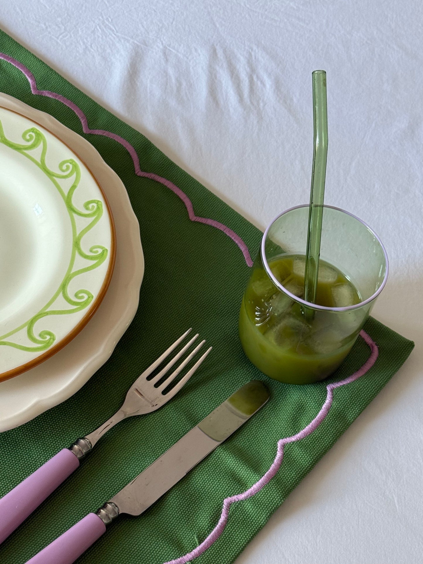 The Daphne Murano Tumbler in Green, Set of Four