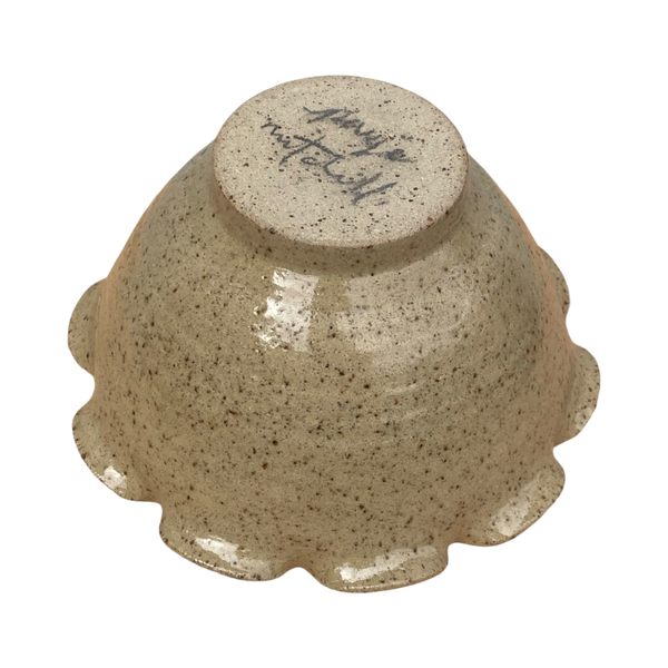 Frilly Stoneware Bowl