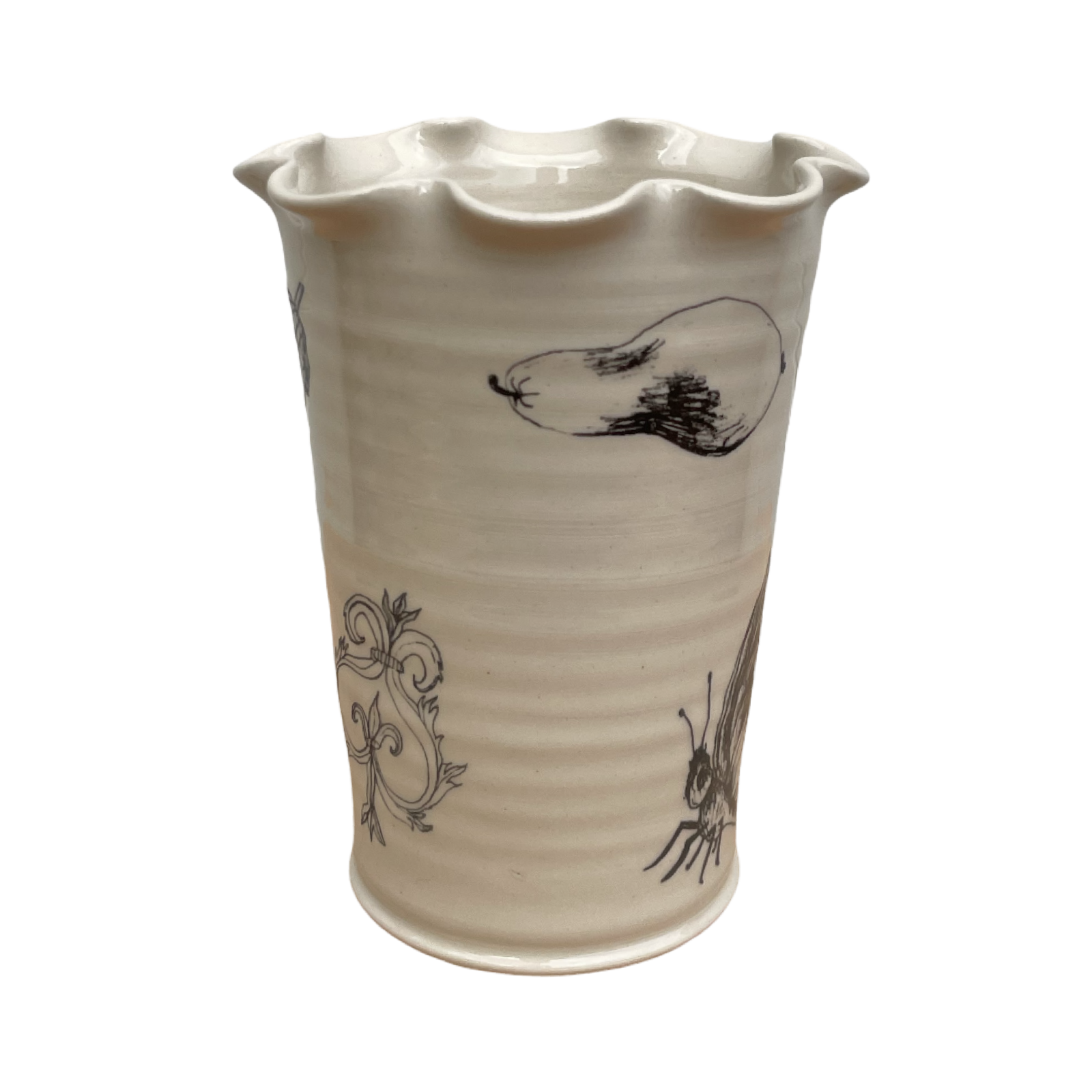 Frilly Garden Vase - Small