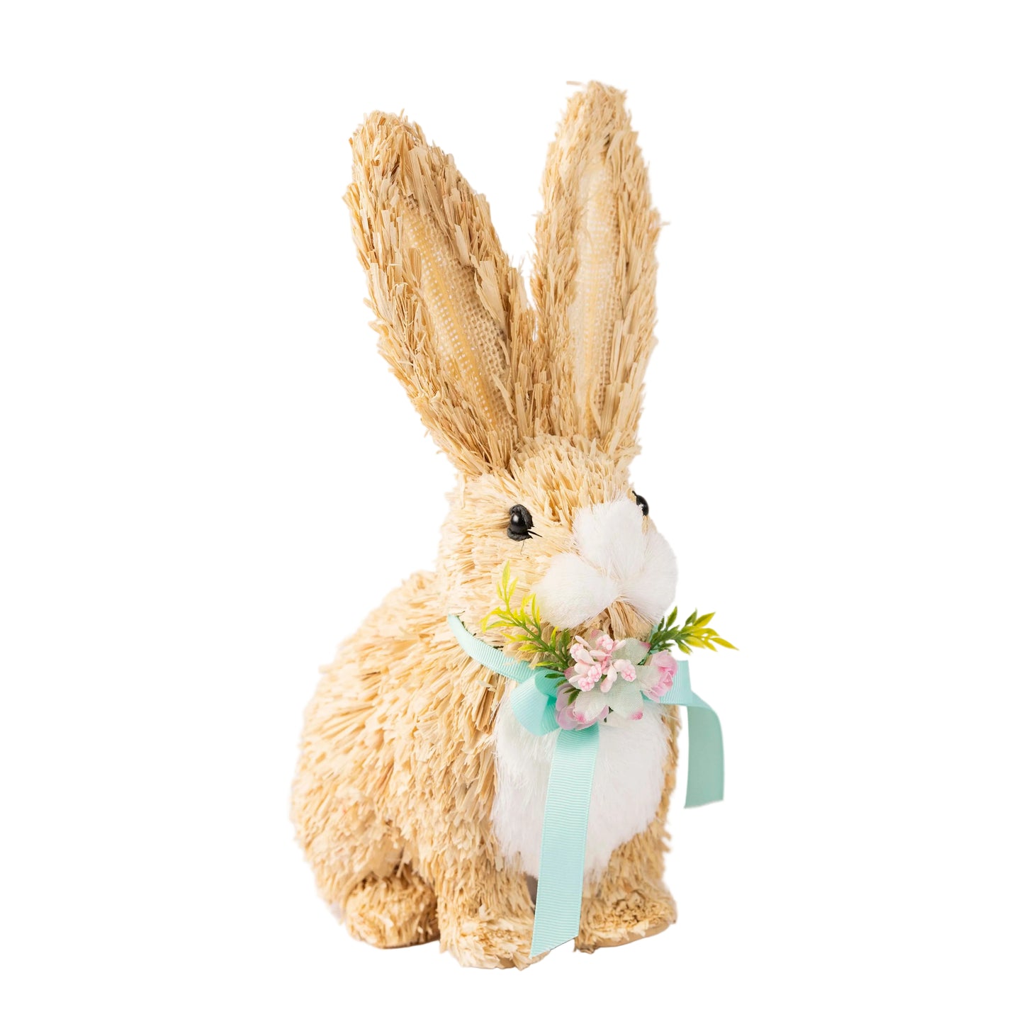 Mopsy Bristle Rabbit with Floral Bow