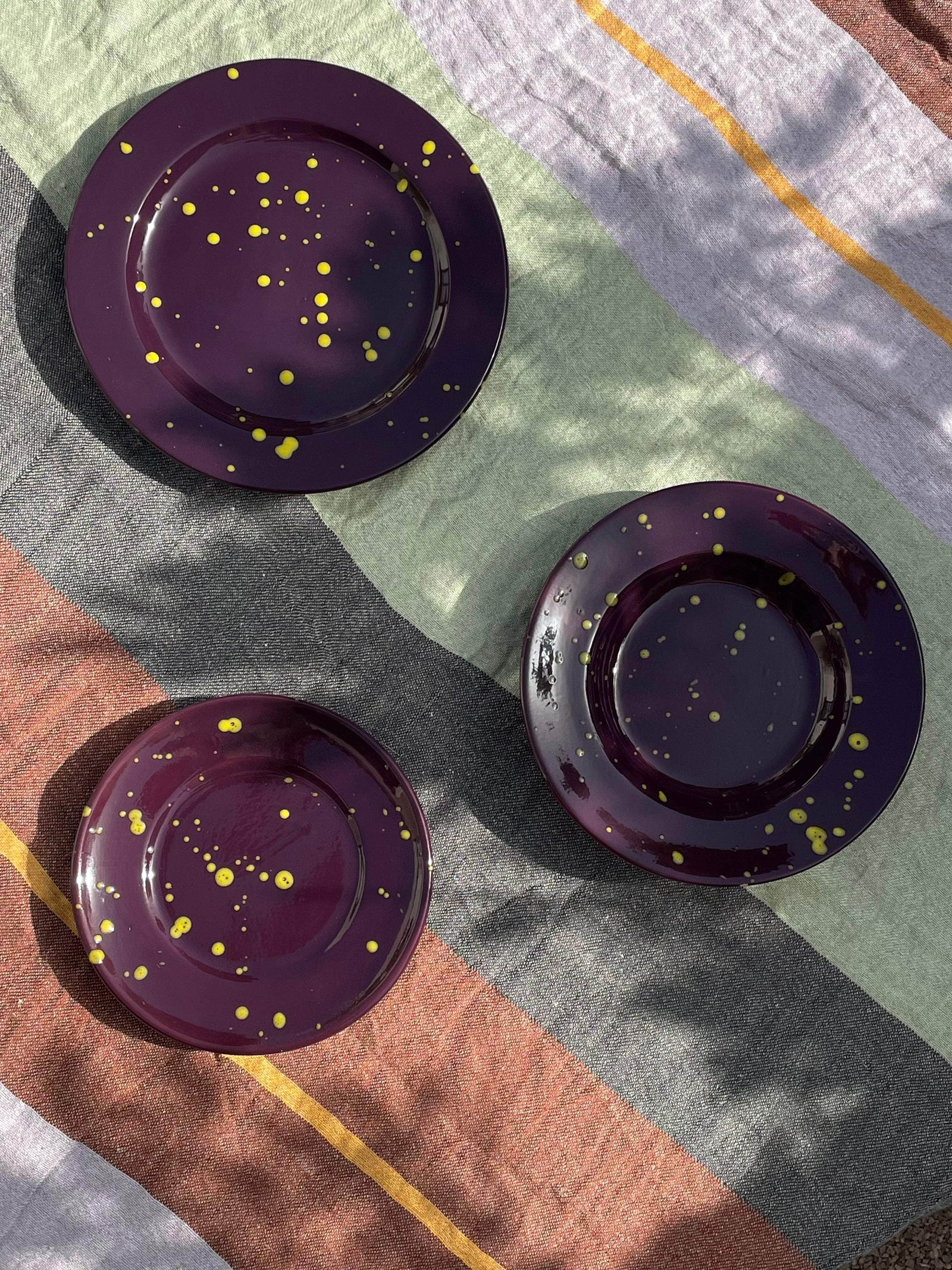 Hand Splatter Terracotta Dessert Plate