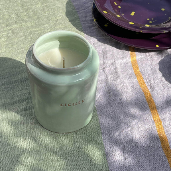 Ceramic Honey Almond Soy Wax Candle