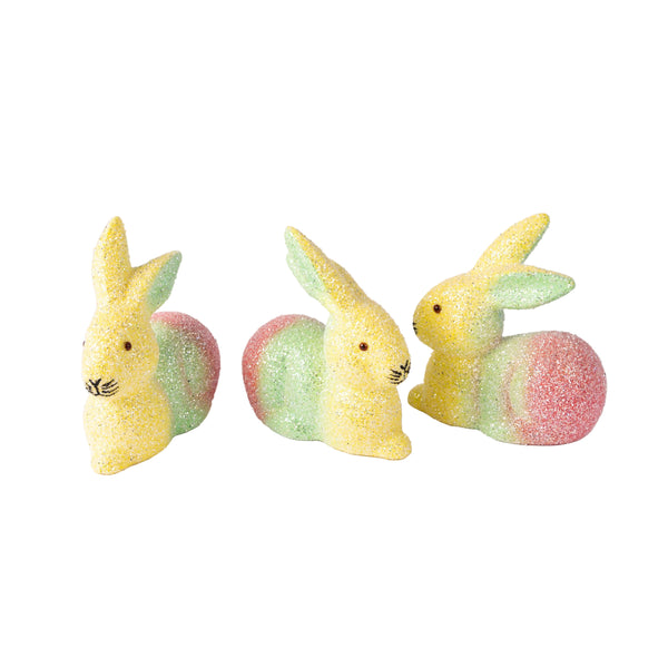 Sparkle Rainbow Bunnies - Set of 3