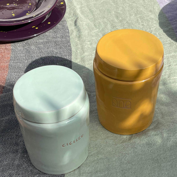 Ceramic Honey Almond Soy Wax Candle