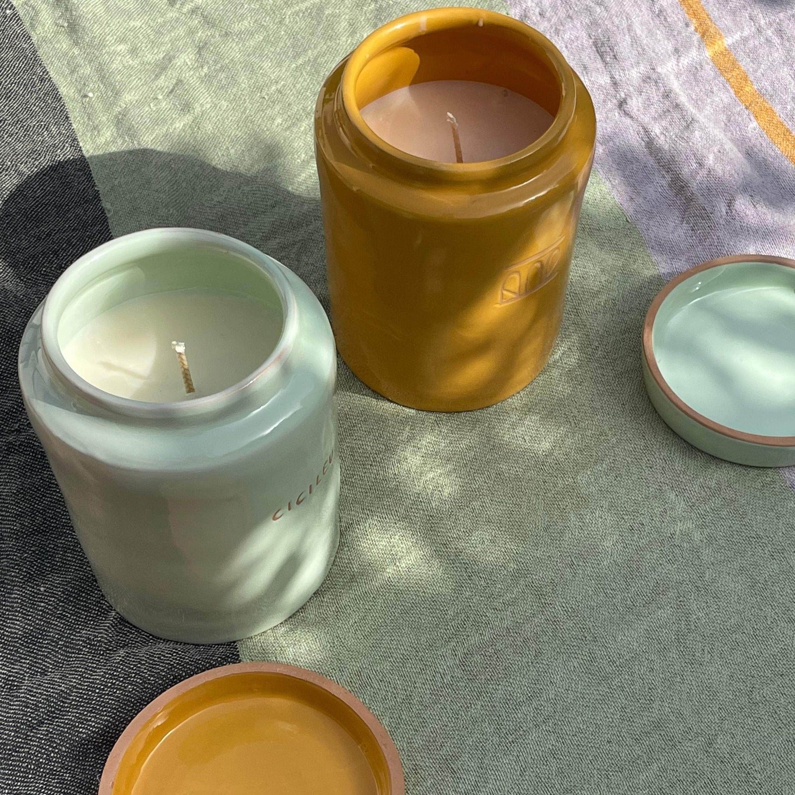 Ceramic Honey Almond Soy Wax Candle