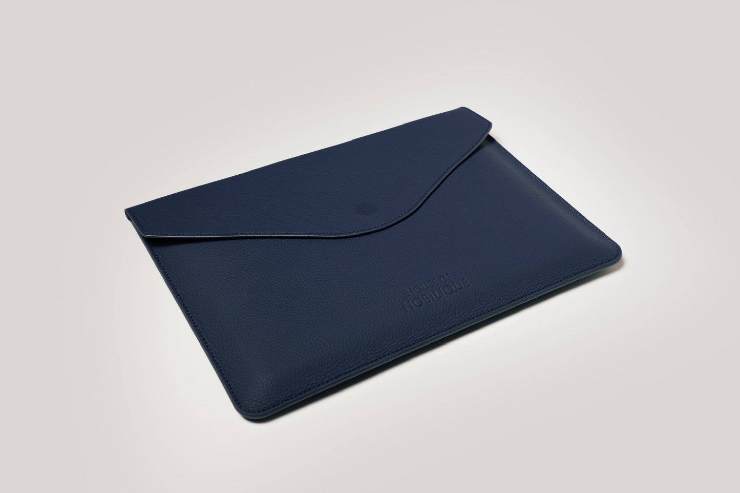 The Leather Envelope Sleeve Deep Blue