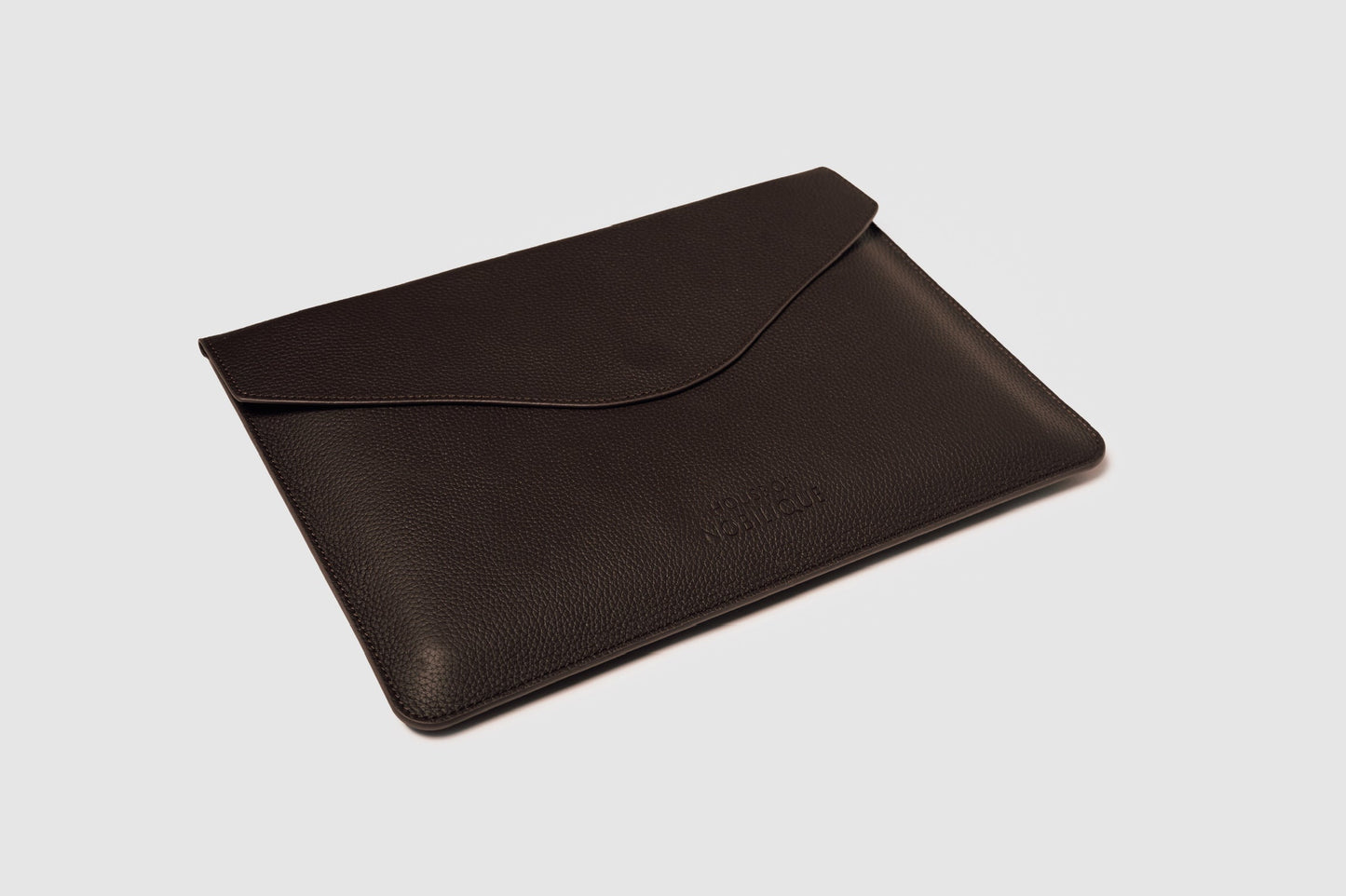 The Leather Envelope Sleeve Brown