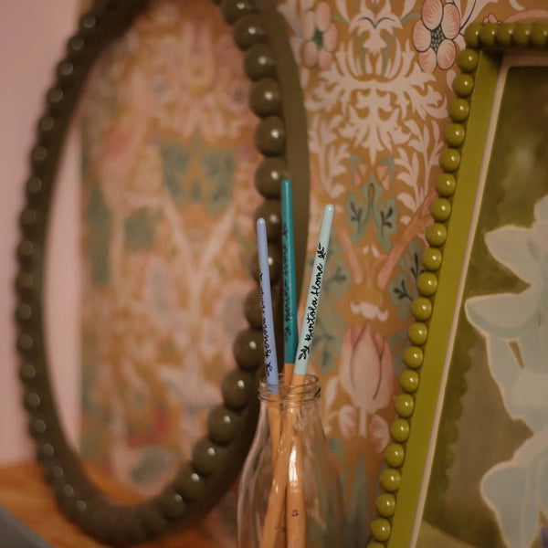 Light Olive Bobbin Frame on a shelf