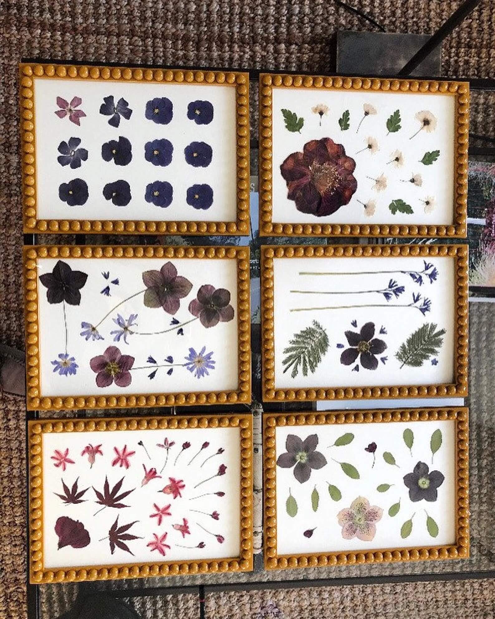 Set of Mustard Bobbin Frames