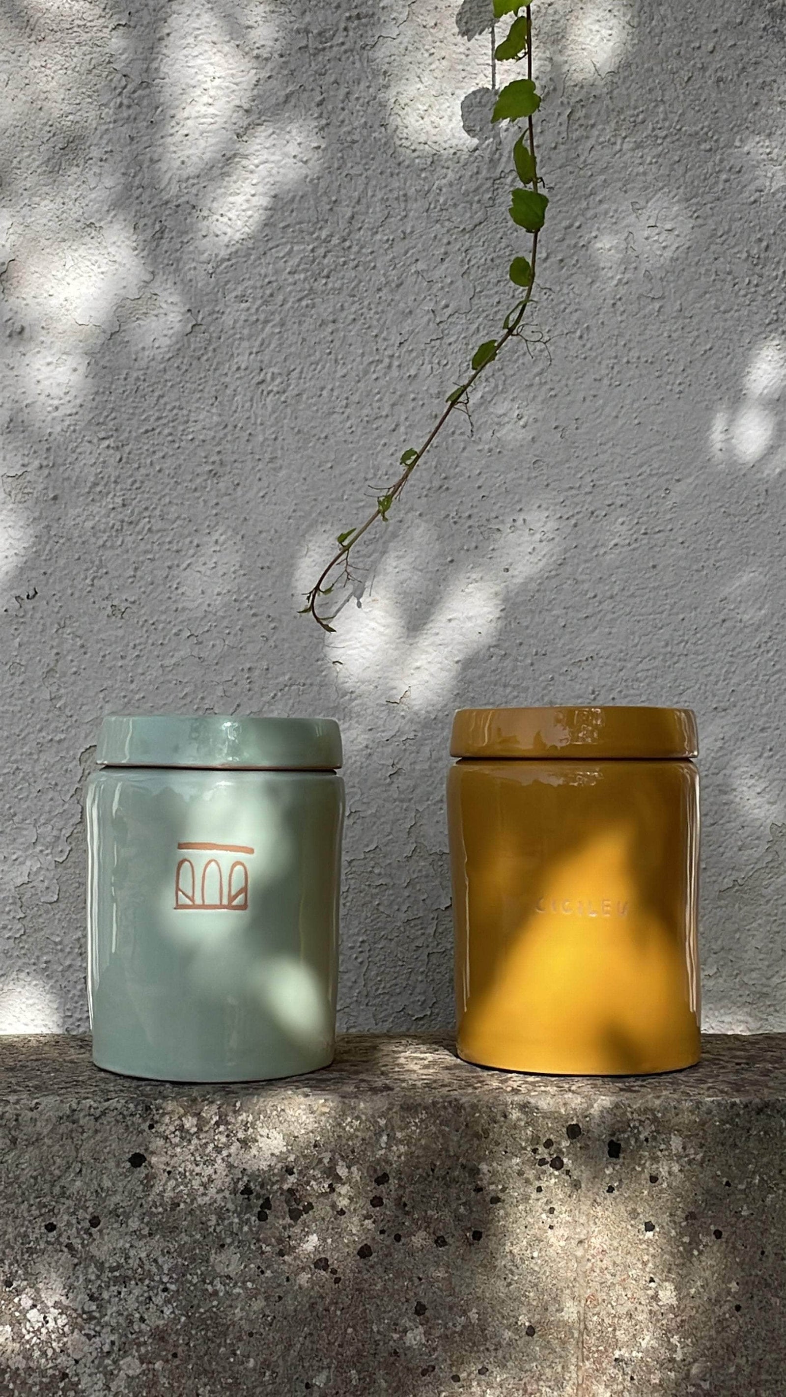 Ceramic Honey Almond Soy Wax Candle