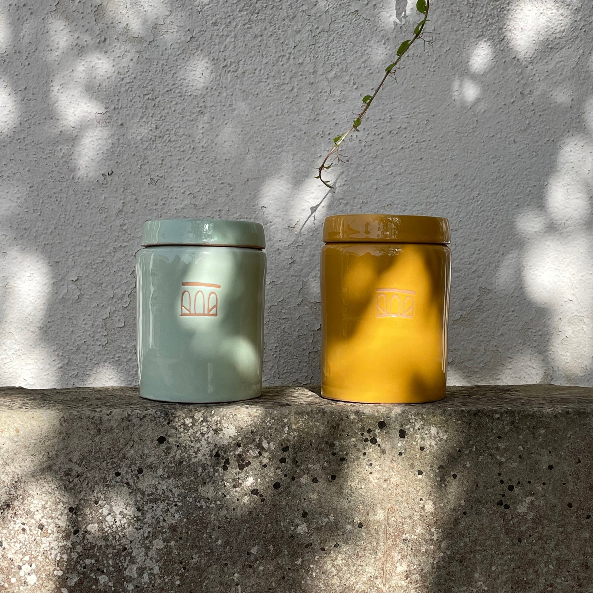 Ceramic Honey Almond Soy Wax Candle