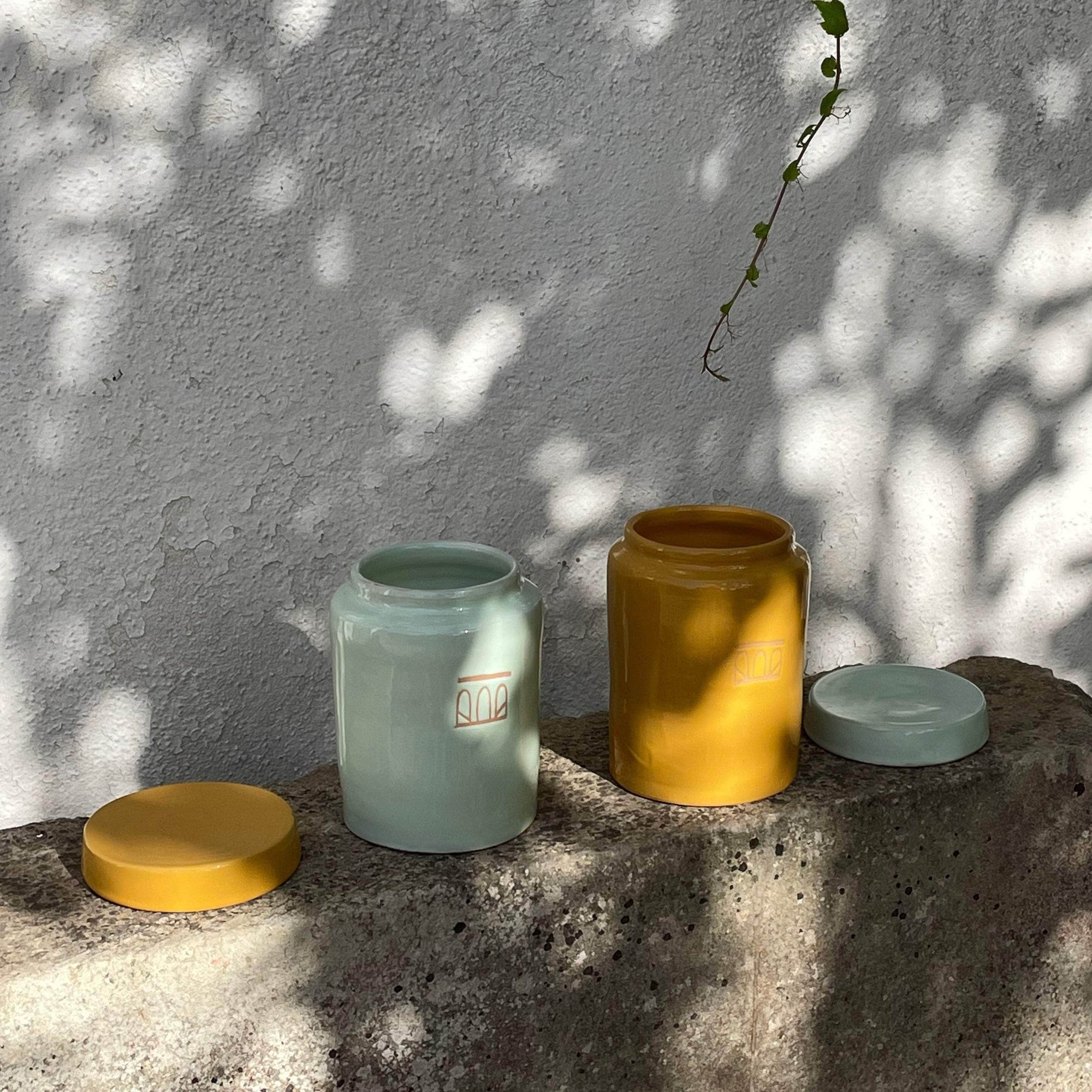 Ceramic Honey Almond Soy Wax Candle