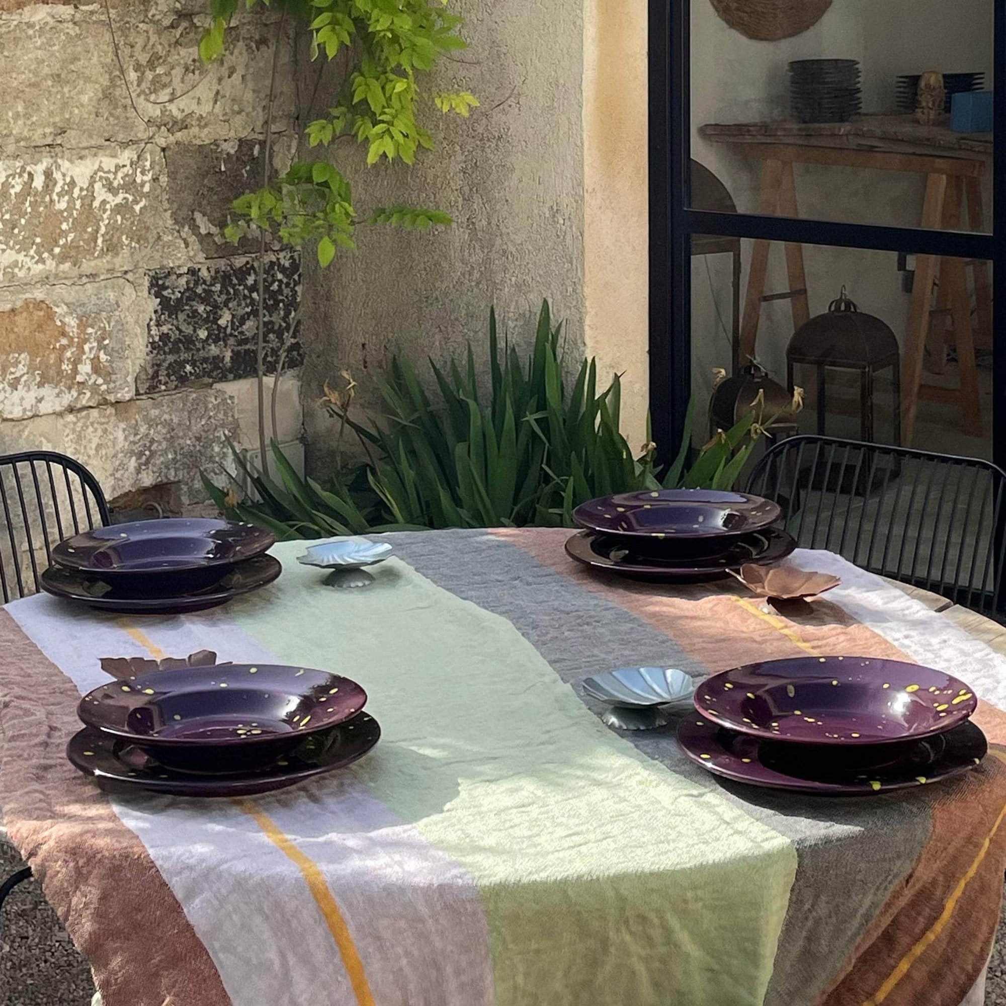 Hand Splatter Terracotta Dinner Plate