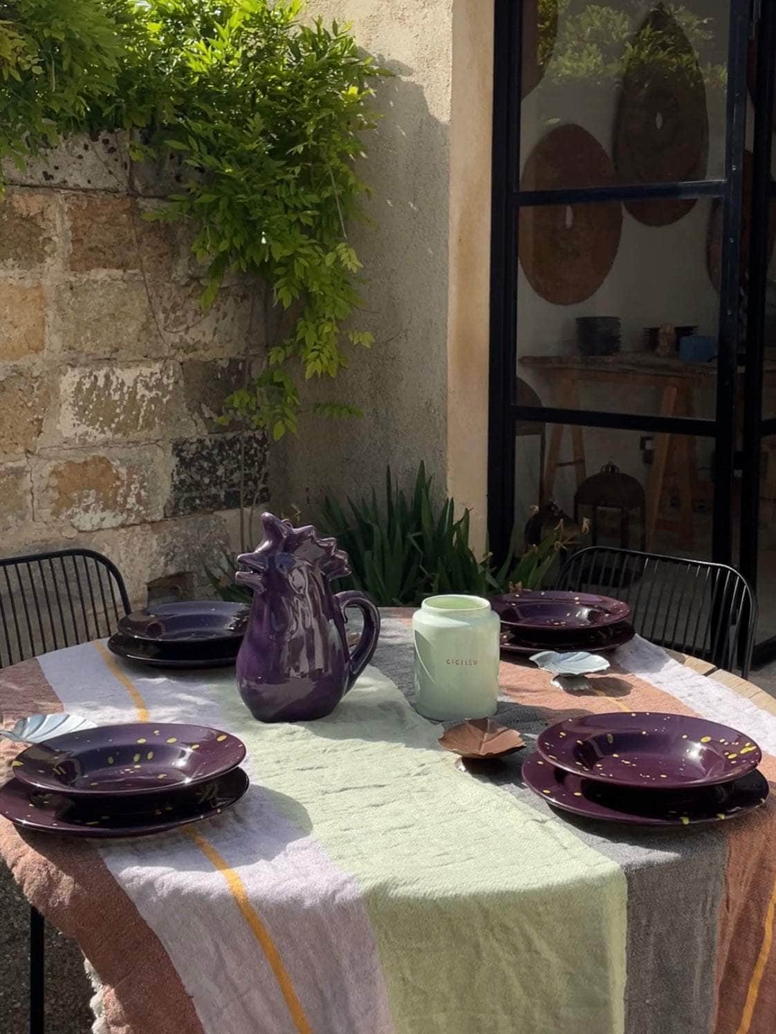 Hand Splatter Terracotta Dessert Plate