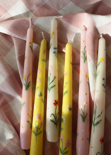 Rainbow Wild Flowers Candle