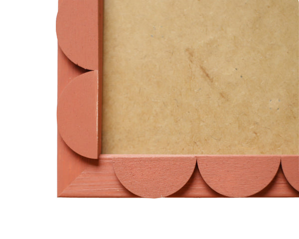 Terracotta Stained Scallop Frame