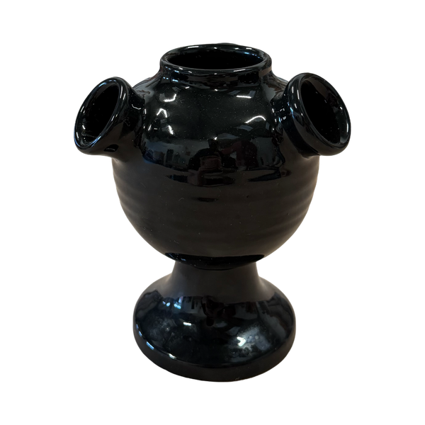 Stoneware Tulipiere - Glossy Black