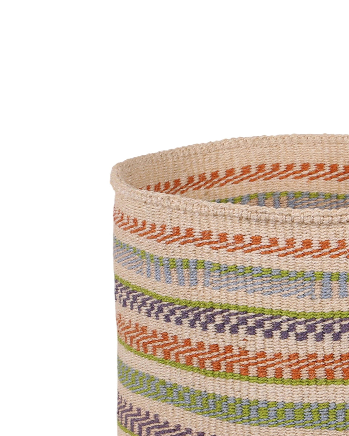NDIMU:  Blue, Orange and Green Sisal Basket