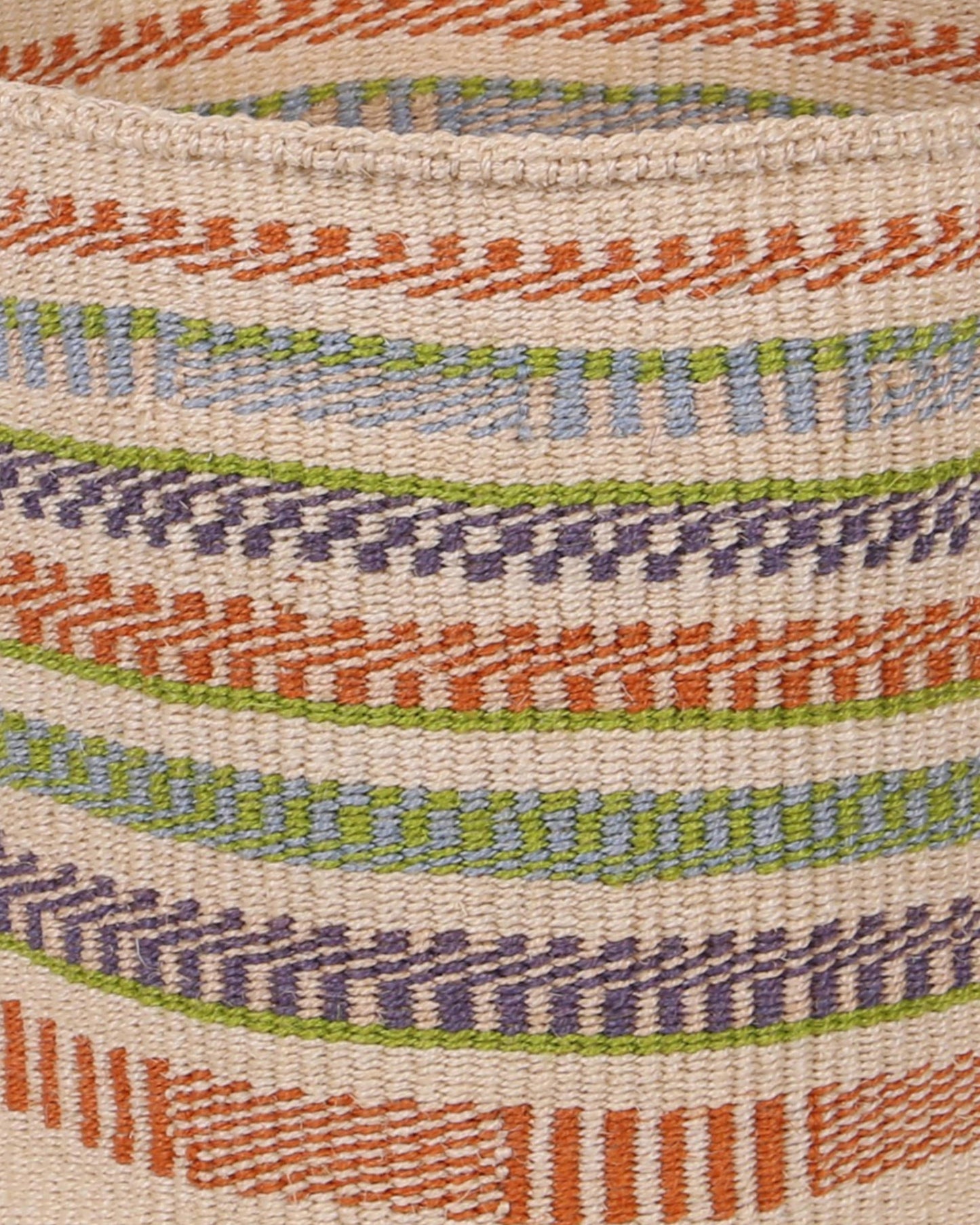 NDIMU:  Blue, Orange and Green Sisal Basket