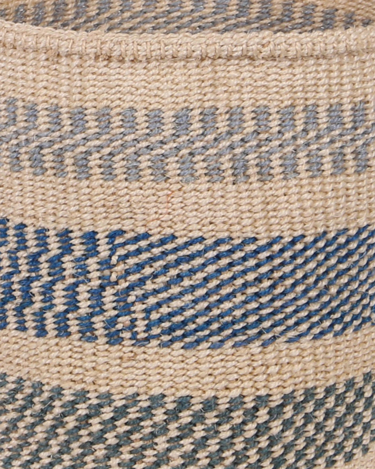 NYUMA:  Turquoise and Natural Sisal Basket
