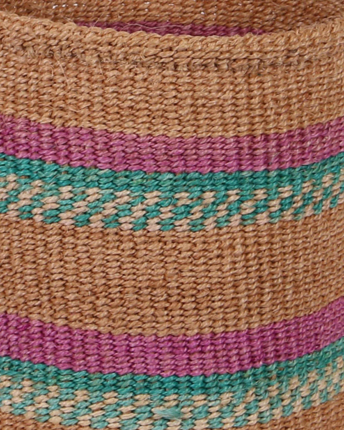 NYUMBANI:  Purple, Turquoise and Sand Sisal Basket