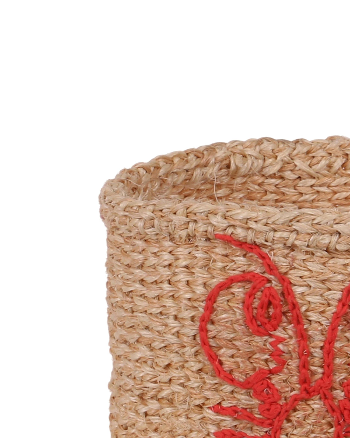 SEHEMU: Lobster Embroidered Sisal Basket