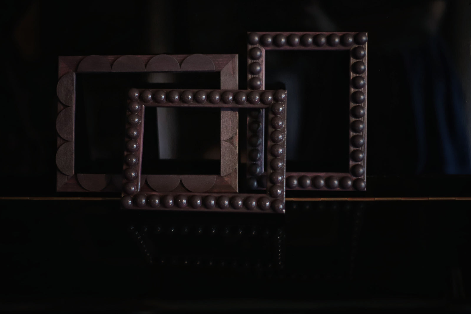 Aubergine Stained Bobbin Frame