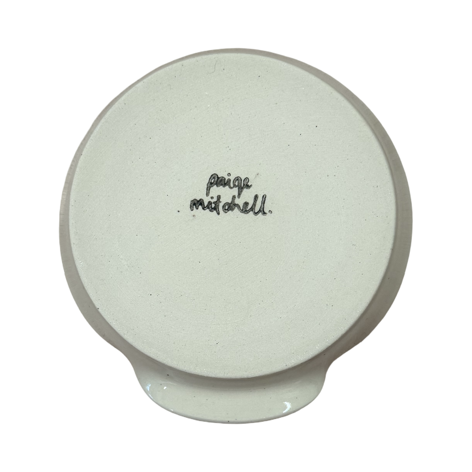 Glossy Cream Spoon Rest
