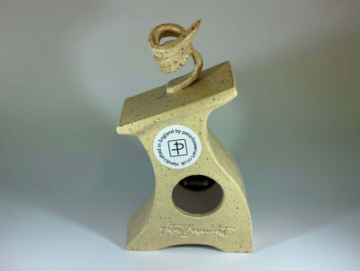ceramic mantel clock with enclosed face