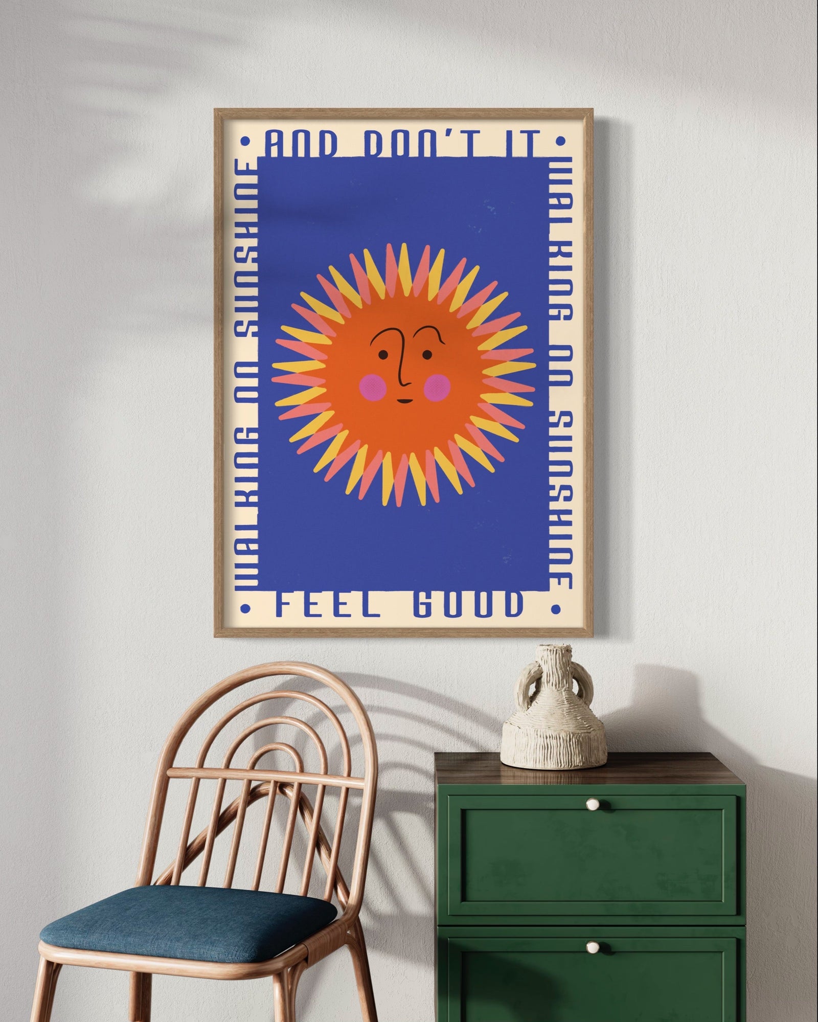 Walking on Sunshine Retro Print