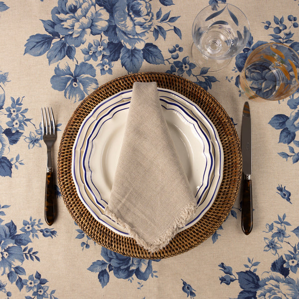 Blue Floral Elise Tablecloth