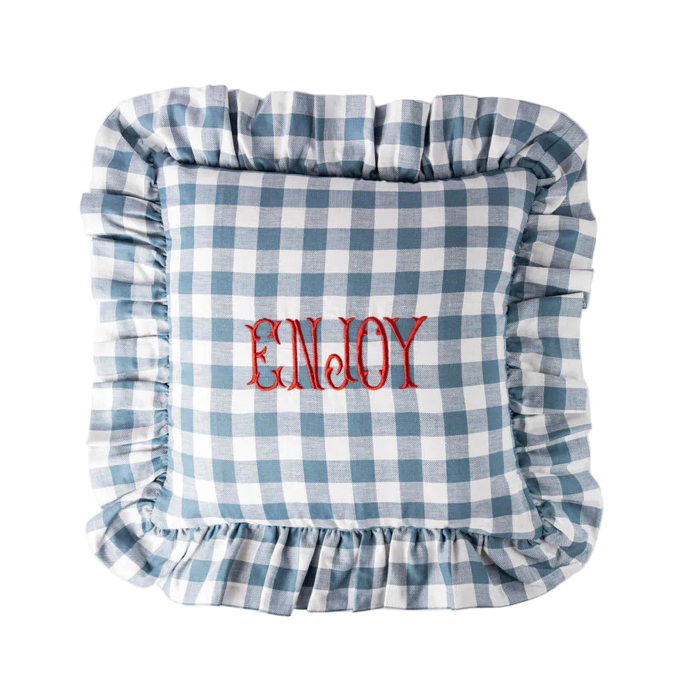 Enjoy Gingham Cushion