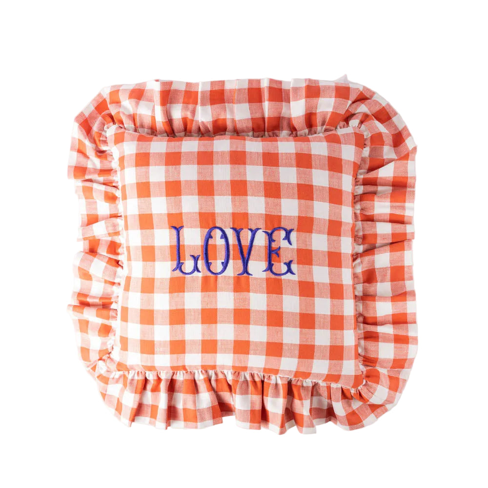 Love Gingham Cushion