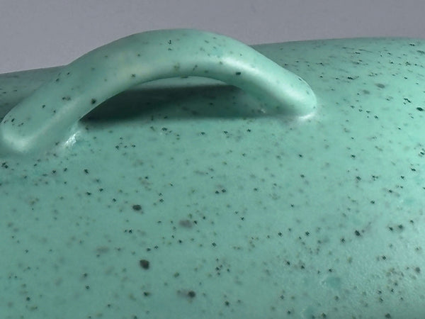 Stoneware Eggshell Green Butter Dish