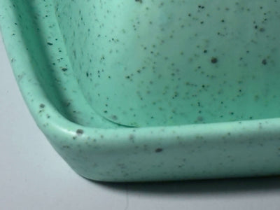 Stoneware Eggshell Green Butter Dish
