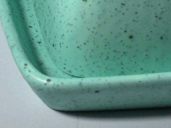 Stoneware Eggshell Green Butter Dish